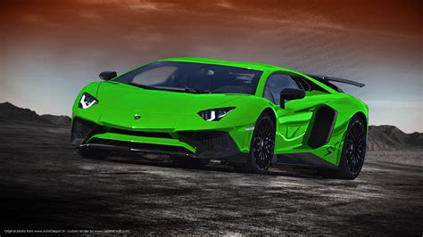 Lamborghini Aventador SV Rendered in All Colours - GTspirit