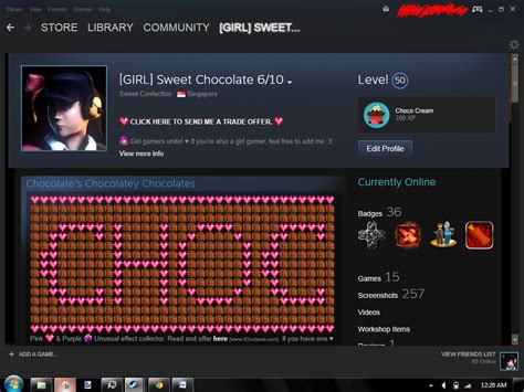 Steam Bio Template