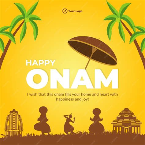 Premium Vector | Happy Onam south Indian Kerala festival banner design ...