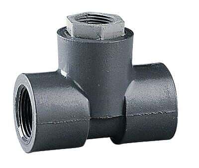 Cole-Parmer 1" NPT(F) T-fitting with 3/4" NPT(F), CPVC adapter ...