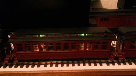 LIghted Bachmann G Scale Passenger Cars Denver & Rio Grande - YouTube