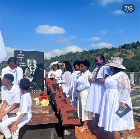 Sifiso Ncwane’s grave The tombstone of the late gospel singer, Sifiso Ncwane has been redesigned ...