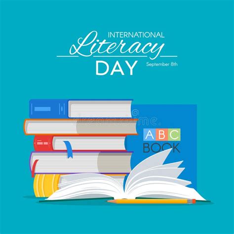 International Literacy Day Poster. Education Concept Vector ...