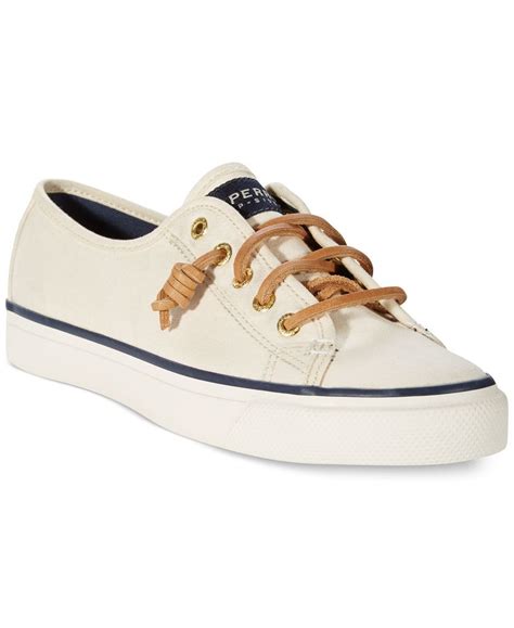 Sperry Women's Seacoast Canvas Sneakers - Macy's | Sperry women's, Sperry shoes, Shoes