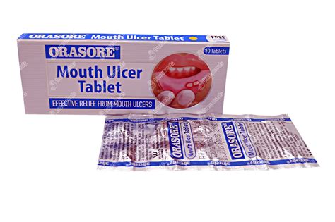 Orasore Mouth Ulcer Tablet 10 - Uses, Side Effects, Dosage, Price ...