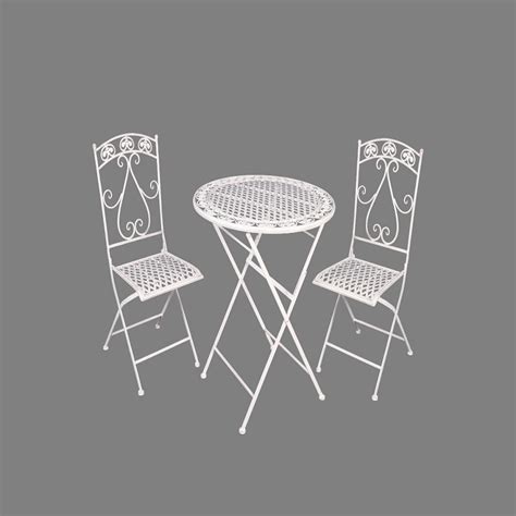 Best Outside Metal Garden Folding table and chair set rustproof weatherproof Patio furniture ...