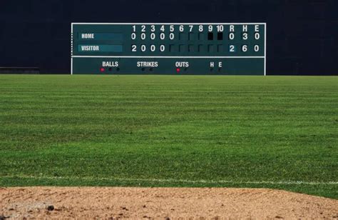 Baseball scoreboard Stock Photo by ©zimmytws 9337046