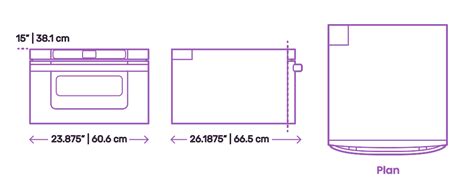 Sharp Easy Open Microwave Drawer Oven Dimensions & Drawings | Dimensions.Guide