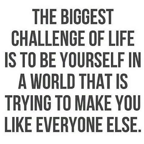 Challenge Accepted ... Be yourself | Words quotes, Quotes to live by, Quotable quotes