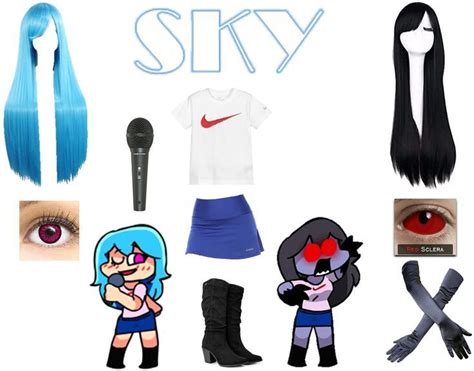 FRIDAY NIGHT FUNKIN Sky Cosplay Clothing, Footwear and Accessories | Cosplay outfits, Cosplay ...