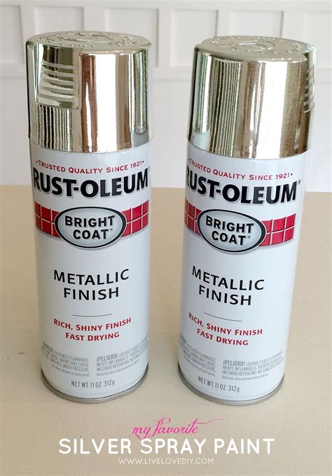 This is the BEST shiny chrome silver spray paint that mimics silver ...