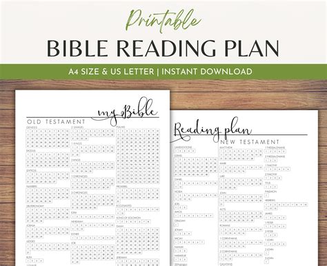 Bible Reading Tracker Printable - Printable Word Searches