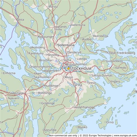 Map of Stockholm, Sweden | Global 1000 Atlas