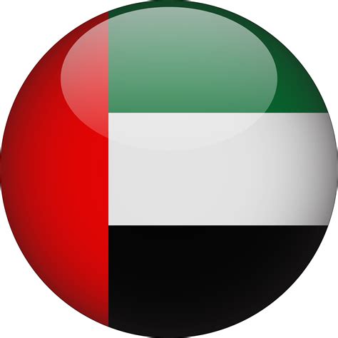 United Arab Emirates 3D Rounded National Flag Button Icon 4711697 Vector Art at Vecteezy