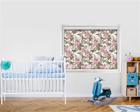 Floral Garden - Printed Roller Blind - Removable Wallpapers, Wall ...