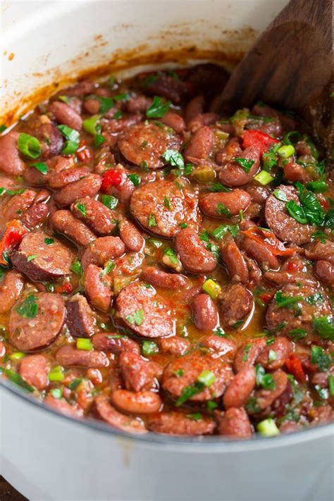 Red Beans and Rice - perfectly hearty Louisiana style comfort food at it's best! Red beans and ...