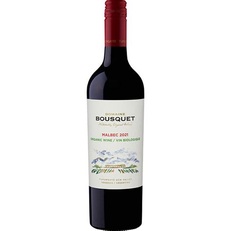 MALBEC - DOMAINE BOUSQUET MENDOZA ORGANIC VEGAN Argentinian Red Wine