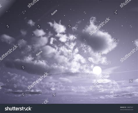 Romantic Full-Moon Night Stock Photo 10887541 : Shutterstock