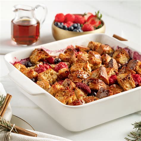 Casserole de pain doré aux petits fruits - 5 ingredients 15 minutes