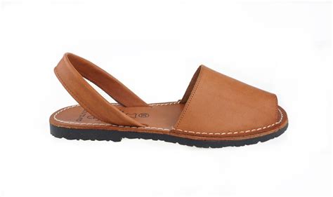 Avarca Spanish Sandals - Ladies Tan Leather – So Livi