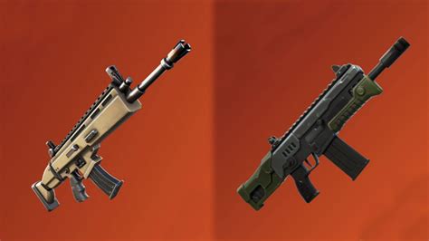 Fortnite weapons' comparison: SCAR vs. Hammer Assault Rifle