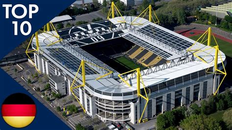 Top 10 Biggest Stadiums in Germany - YouTube