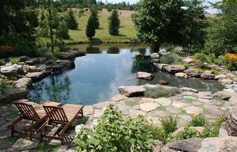 Pool Design in Frederick, MD, VA and WV - Poole's Stone & Garden | Natural backyard pools ...