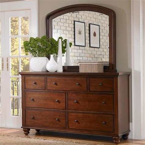 Aspenhome Cambridge 7-Drawer Double Dresser & Mirror Combo | Belfort Furniture | Dresser ...