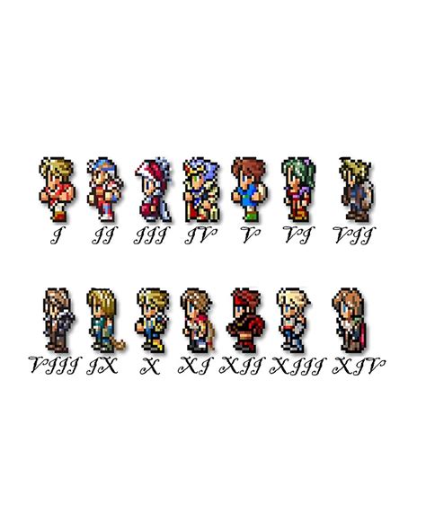 Final Fantasy III Perler Sprites | kumarindustriesagro.com