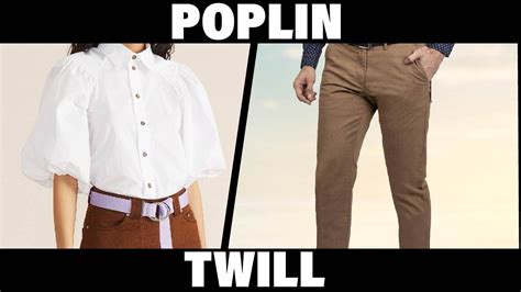 Twill vs Poplin: All You Need To Know - YouTube