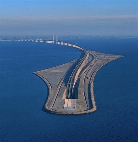 The Öresund Bridge is a combined railway and motorway bridge across the Öresund strait between ...