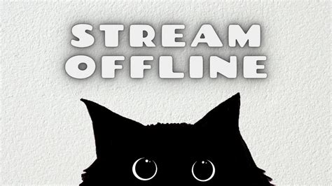 Twitch Offline Screen Black Cat Cute Cat Twitch Background | Etsy ...