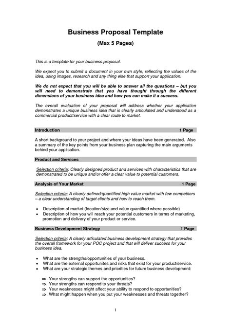 Free Printable Business Proposal Form (GENERIC) | Business proposal ...