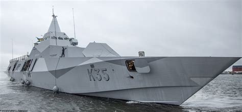 K35 HSwMS Karlstad Visby class Corvette Swedish Navy