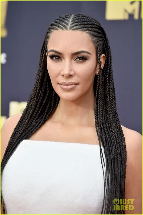 Kim Kardashian Braids Her Hair for MTV Movie & TV Awards 2018: Photo ...