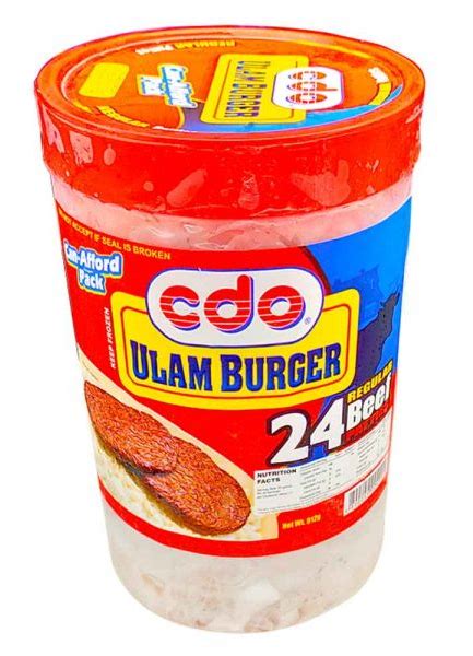 CDO ULAM BURGER REGULAR 912G – SRS Sulit