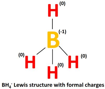 BH4- Formal charge, How to calculate it with images?