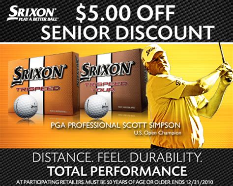 Mulligans Golf Shop: Srixon Senior Discount