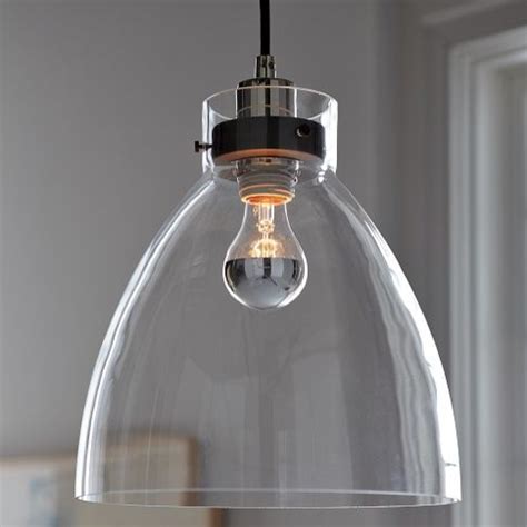 Industrial Pendant, Glass - Contemporary - Pendant Lighting - by West Elm