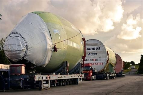 In Photos: Last Airbus A380 Fuselage Travels Through French Villages ...