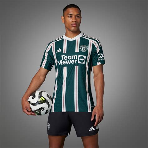 adidas Manchester United 23/24 Away Authentic Jersey - Green | adidas UAE