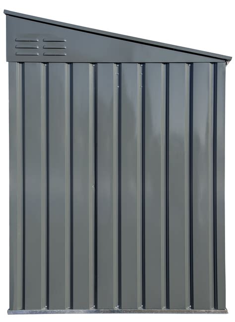 6x3 Locking Metal Outdoor Shed for Backyard Patio Storage of Trash Cans, Tools, Toys, Charcoal ...