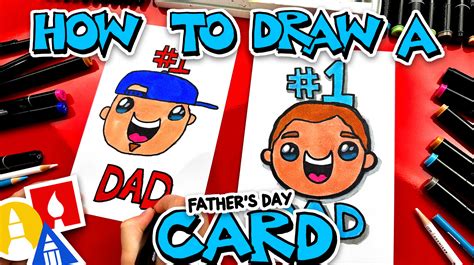 How to Make Your Own Father's Day Card - Art For Kids Hub