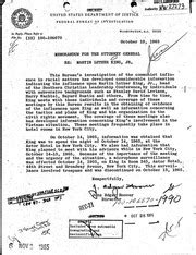 FBI Microphone Surveillance (MISUR) Documents Related to Martin Luther ...