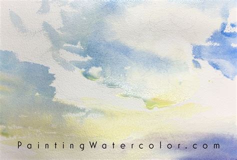 Sunset Clouds Watercolor Painting Lesson 2 | Watercolor clouds ...