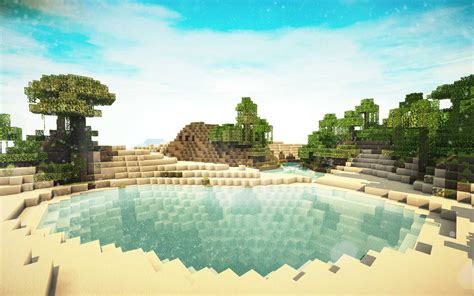 Stunning Minecraft HD Wallpaper: Serene Landscape Reflections