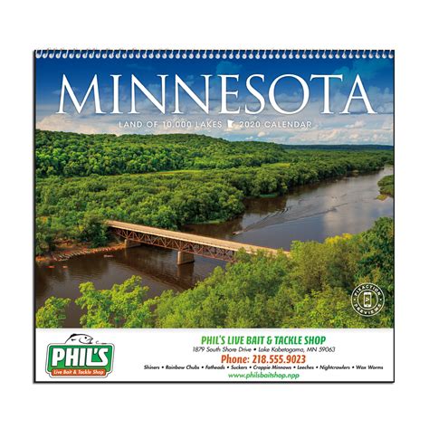 Minnesota State Wall Calendar | Mines Press