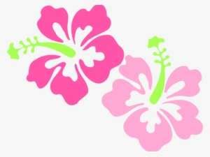 Hibiscus Gradiant Clip Art At Clker Com Vector Clip - Black And White Hawaiian Flower PNG Image ...