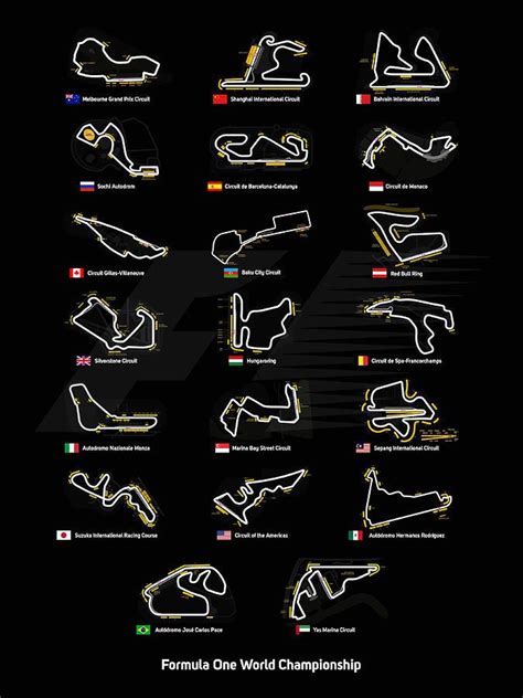 F1 Circuits by Afterdarkness | Formula one, Formula 1, Formula 1 car racing