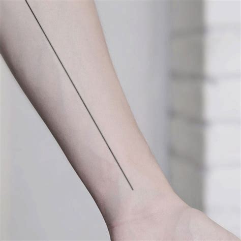 Straight Line Semi-permanent Tattoo Seam Line Tattoo - Etsy Canada